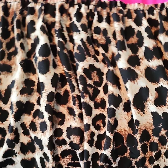 NWOT Size Large Black and Pink Colorblock Dress with Leopard Print - Picture 5 of 5